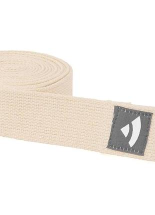Ремінь для йоги asana belt pro від bodhi бежевий 300×3.8 см