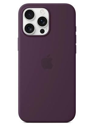 Чохол-накладка silicone case для iphone 16 сливовий фіолетовий