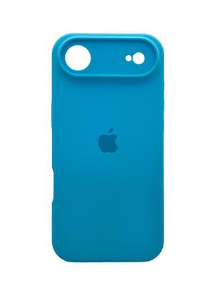 Чохол-накладка silicone full aa camera protect для apple iphone 17 air блакитний