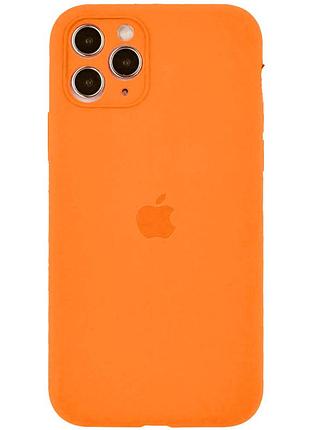 Чохол-накладка silicone full aa camera protect для apple iphone 12 pro max помаранчевий