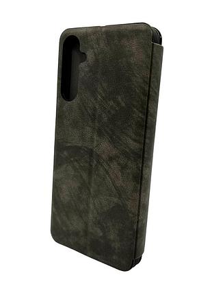 Чохол-книжка book premium leather premium для samsung galaxy a17 5g сірий