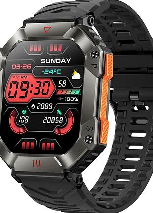 Мужские смарт, часы uwatch racer k+ black с компасом.