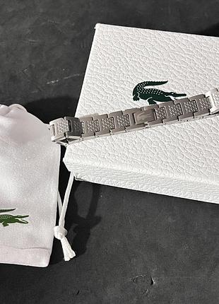 Чоловічий браслет lacoste — нержавіюча сталь 316l, регульований розмір
