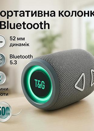 Аккумуляторная bluetooth колонка tg655, bluetooth колонка с освещением активная аккумуляторная tm-35