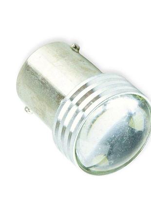 Автолампа світлодіодна а 12-21 white 6 smd 2835 з лінзою megalight