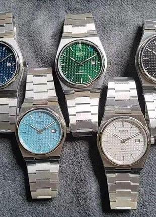 Годинник механічний tissot prx powermatic 80 сталевий браслет 40 мм
