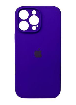 Чохол-накладка silicone full aa camera protect для apple iphone 16 pro max фіолетовий
