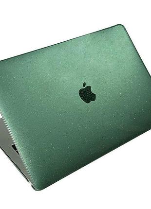 Чохол-накладка glitter macbook air 13.6" (a2681) m2 2022 / (a3113) m3 2024 зелений
