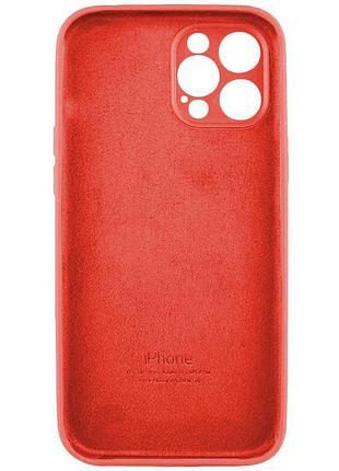 Чохол-накладка silicone full aa camera protect для apple iphone 12 pro peach помаранчевий 2