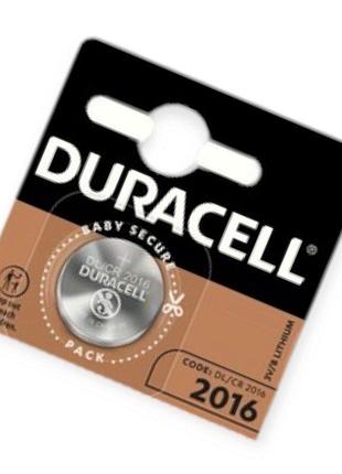 Батарейка "таблетка" літієва 3.0v cr2016 блістер duracell