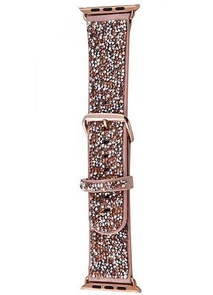 Ремінець bling world rock diamond 38/40 мм рожевий