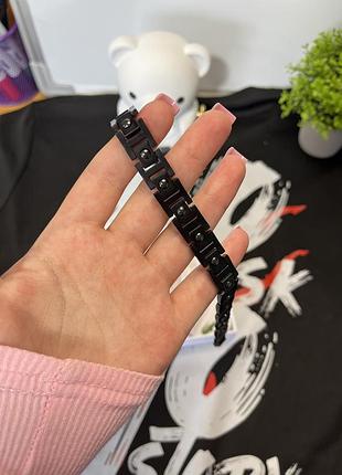 Чоловічий браслет lacoste — чорна нержавіюча сталь 316l, регульований розмір