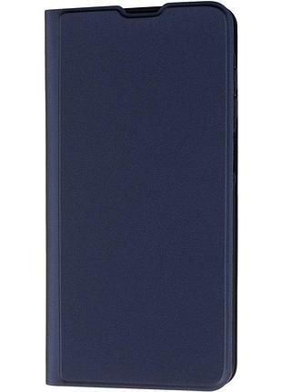 Чохол-книжка fibra lite для xiaomi redmi note 14 4g темно-синій
