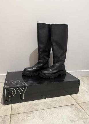 Чоботи жіночі prpy , 38 розмір 24,5 см, натуральна шкіра