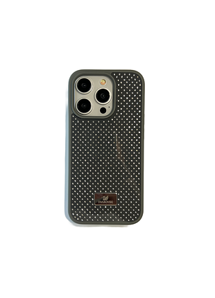 Чохол-накладка case lab swarovski для iphone 15 pro сірий