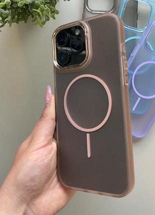 Чохол-накладка case lab new color для iphone 16 коричневий