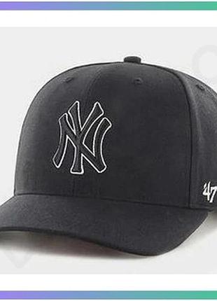 Кепка 47 brand mlb new york yankees dp чорна унісекс для захисту від сонця спортивний стиль sku_b-clzoe17wbp-bkb