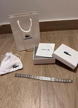 Чоловічий браслет lacoste — нержавіюча сталь 316l, регульований розмір