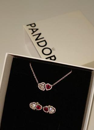 Набор украшений pandora "орелол сердечек", оригинал
