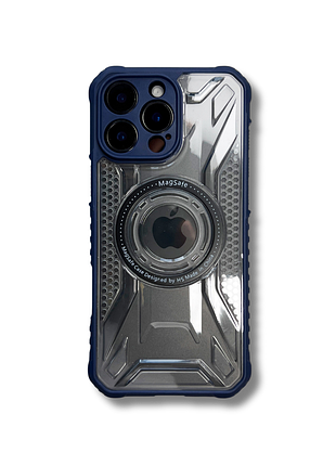 Чохол-накладка case lab shockproof захист камери посилені кути для iphone 15 темно-синій
