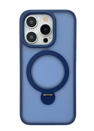 Чохол-накладка case lab ostand для iphone 15 pro темно-синій