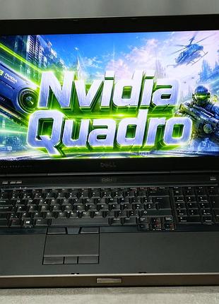 Ноутбук dell precision m6700 ips 17.3 i7 16/240 ssd+500gb hdd відеокарта nvidia quadro k3000m 2gb для роботи, навчання та розваг