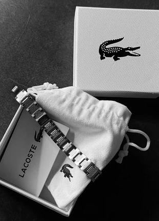 Чоловічий браслет lacoste — нержавіюча сталь 316l, регульований розмір, стильний чоловічий аксесуар