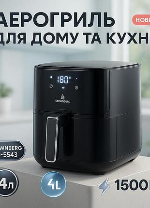 Аерогриль для приготування курки і овочів, електро фритюр, електропристрій для смаження без олії fg-39