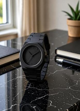 Arabic total black — чоловічий годинник, повністю чорний дизайн, арабські цифри, мінімалістичний стиль