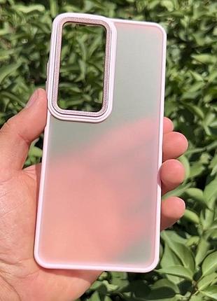 Чохол-накладка case lab nebula metal для xiaomi redmi 10c рожевий