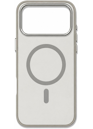 Чохол-накладка bizon monochrome для iphone 17 pro світло-сірий