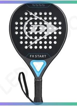Ракетка для падел тенниса dunlop prt fx star черная унисекс для взрослых с eva core без чехла sku_10370745