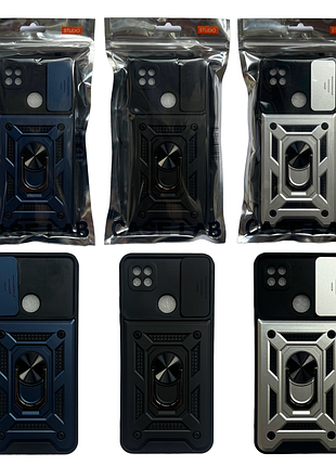 Чохол-накладка armor case захист камери для xiaomi redmi note 9 синій 2