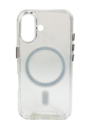Чохол-накладка space magnetic для apple iphone 16 прозорий
