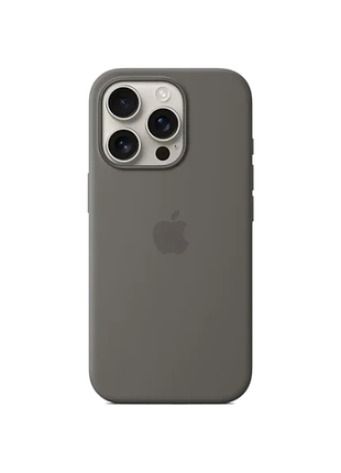 Чохол-накладка silicone case для iphone 16 сірий