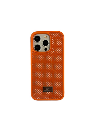 Чохол-накладка case lab swarovski для iphone 16 pro помаранчевий