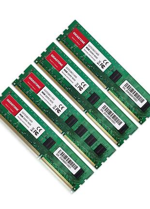 Комплект 4 шт 32 гб (8гбx4) gigastone ddr3 1600 мгц оперативна пам'ять 32 гб ддр3 1600 мгц для пк