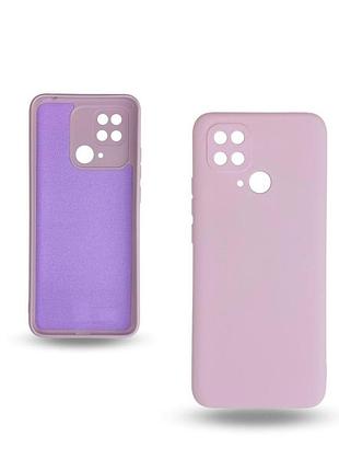 Чохол-накладка bizon android захист камери для xiaomi redmi 10c lavander фіолетовий