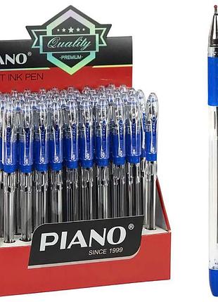 Ручка шариковая с масляными чернилами piano pt-121 синий 0,7мм