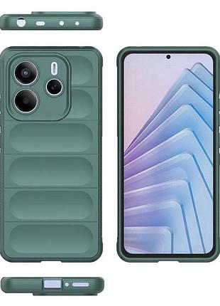 Чохол-накладка cosmic magic shield для xiaomi redmi note 14 4g темно-зелений 2
