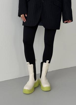Bottega veneta beige/green no logo 3