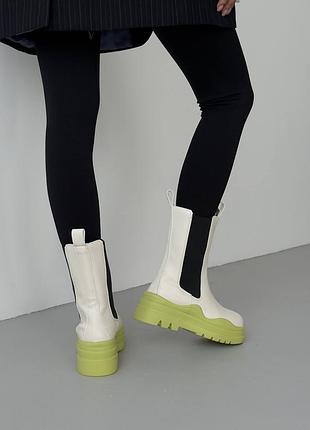 Bottega veneta beige/green no logo 5
