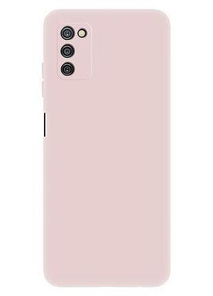 Чохол-накладка bizon android захист камери для samsung a15 pink пісочний бежевий