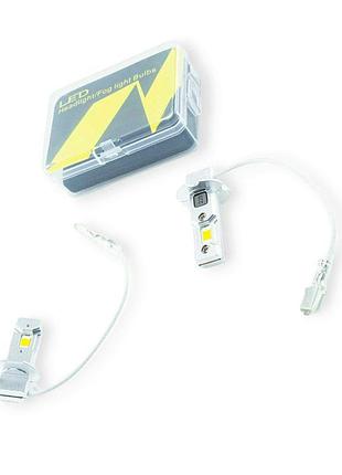 Лампа led h3 12v-24v 20w m9 6000k радиатор megalight