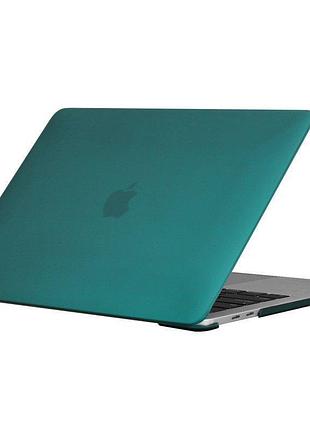 Чохол-накладка macbook air 13.6" (a2681) m2 2022 / (a3113) m3 2024 темно-зелений