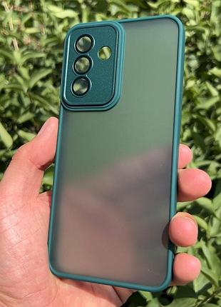 Чохол-накладка case lab nebula захист камери для samsung a56 5g темно-зелений