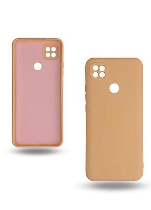 Чохол-накладка bizon android захист камери для xiaomi redmi pink пісочний бежевий