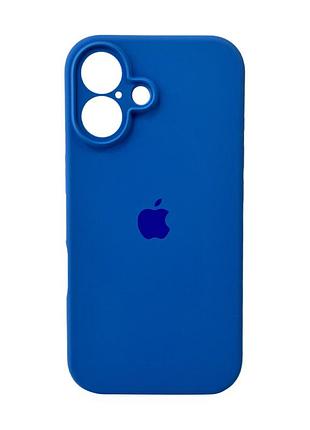 Чохол-накладка silicone full aa camera protect для apple iphone 16 синій (kmfullaai16-3)