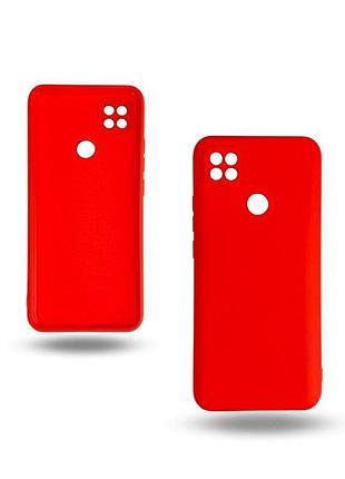 Чохол-накладка bizon android захист камери для xiaomi redmi 9c червоний