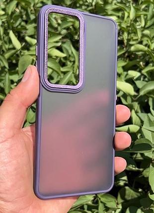 Чохол-накладка case lab nebula metal для samsung a05s фіолетовий